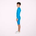 Collant thermique court bleu enfant