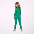 Collant thermique long vert enfant