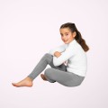 Collant thermique long gris enfant