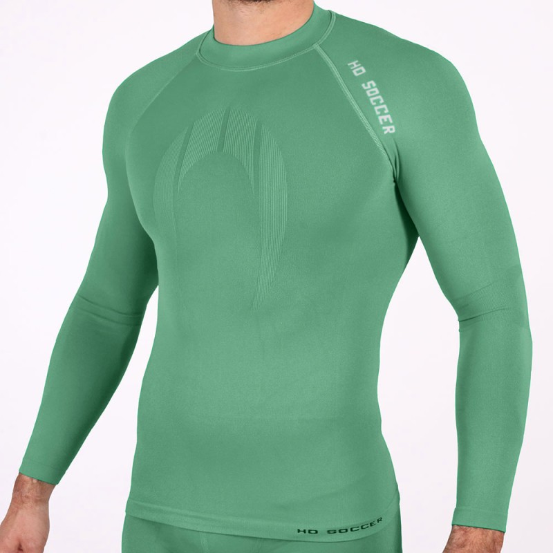 LONG SLEEVE BASE LAYER ADULT GREEN