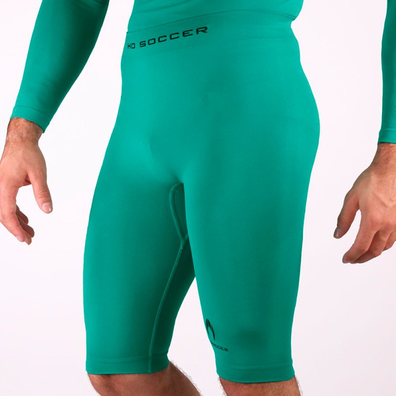 Collant thermique court vert adulte